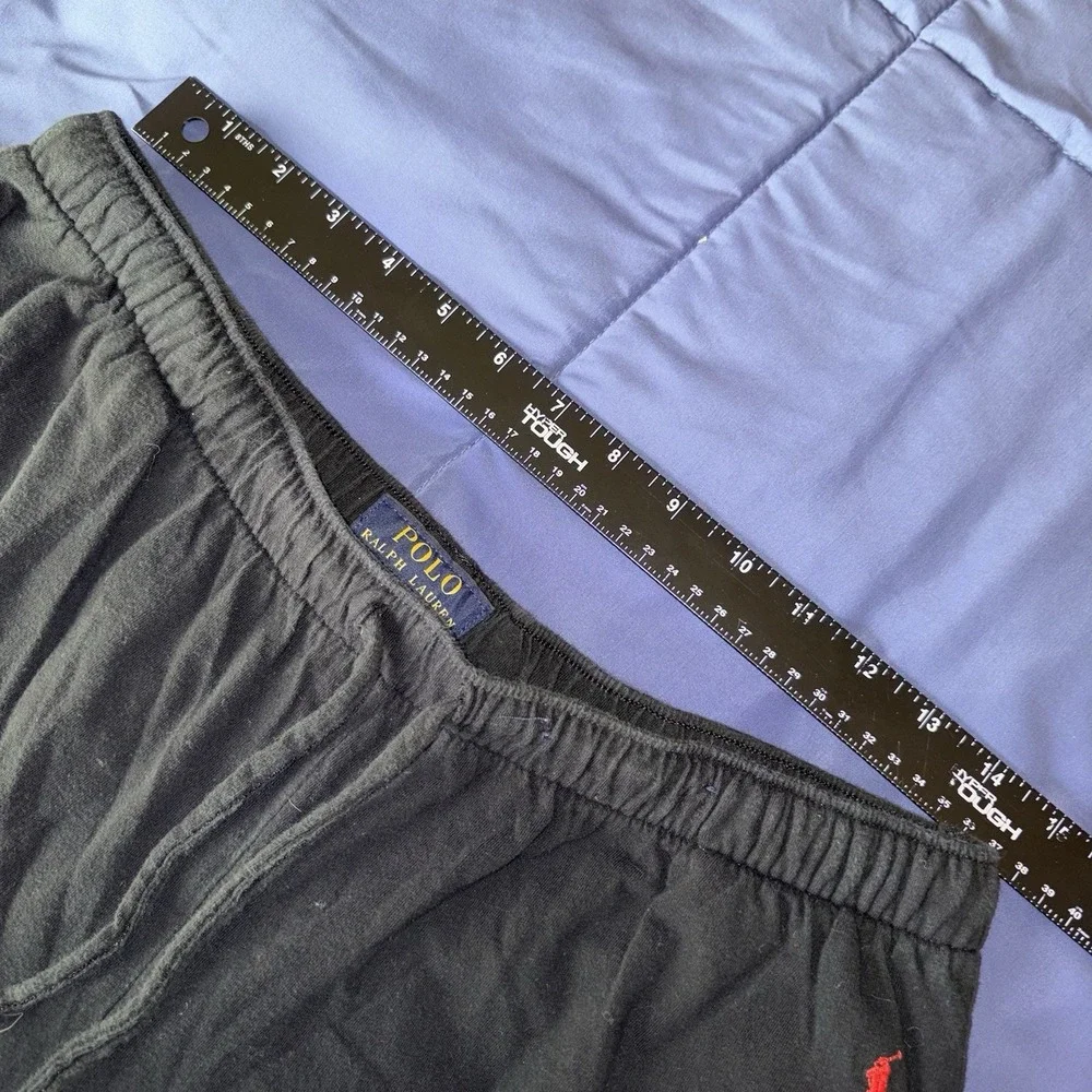 Polo Ralph Lauren Pajama Pants Mens Large Black Sleepwear Drawstring Pockets